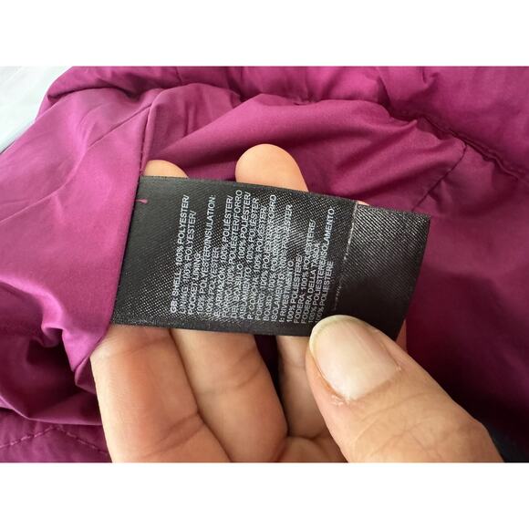 The North Face Jacket Sz L 14-16 Logo Quilted Outerwear Winter Pink Girls - Picture 5 of 7